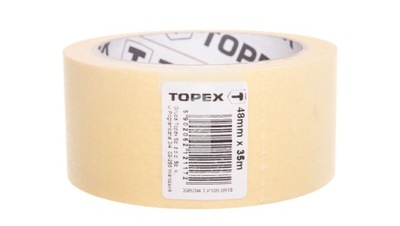 TAŚMA MALARSKA PAPIEROWA ŻÓŁTA 48 mm x 35 m TOPEX