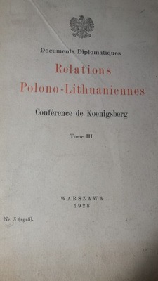 STOSUNKI POLSKO LITEWSKIE 1928