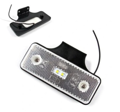 Лампа лампа габаритная белый led 12v 24v łódź фото №1