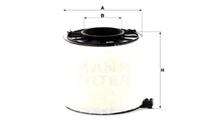 MANN-FILTER FILTRO AIRE AUDI A4 ALLROAD B9 A4 B9 A5 Q5 2.0D 2.0DH  