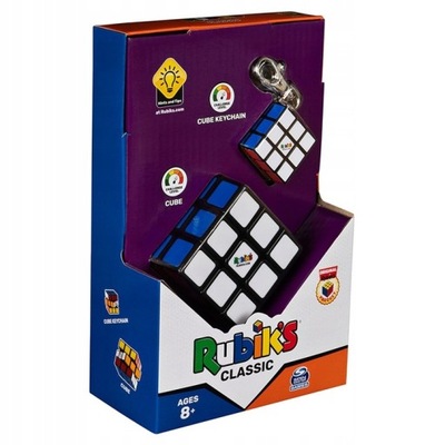 Zestaw Rubik's Classic - Kostka Rubika 3x3 brelok