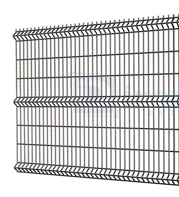 Ogrodzenie panelowe panel systemowy brąz1,15m+20x246cm