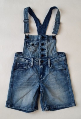 H&M Spodnie Ogrodniczki Jeansowe 128cm 7-8lat