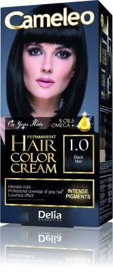 Farby do włosów Delia Cosmetics czernie Czarny