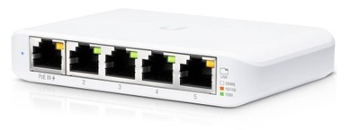 Switch Ubiquiti UniFi USW-Flex-Mini 1x PoE-In 5xRJ45 1000Mbps (USWFLEXMINI)