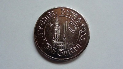 Wolne Miasto Gdańsk - 10 Gulden 1935