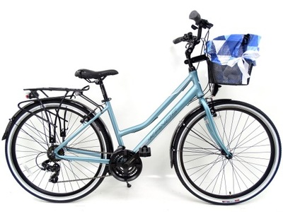 Lekki rower trekkingowy Kands Navigator lady alu niebieski rama 17''
