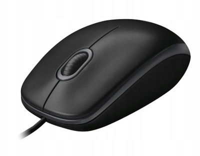 Mysz przewodowa, Logitech B100, czarna, optyczna, 800DPI