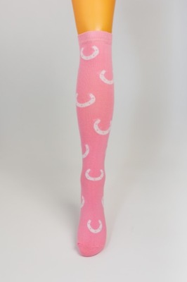 PODKOLANÓWKI JASNYRÓŻ BIAŁA PODKOWA 31-34 HS