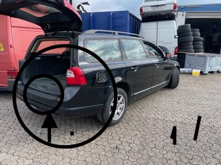 Порог молдинг багажника пластик volvo v70 iii фото №1