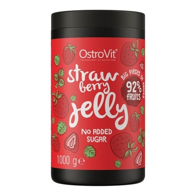 OstroVit Strawberry Jelly 1000 g TRUSKAWKI W ŻELU