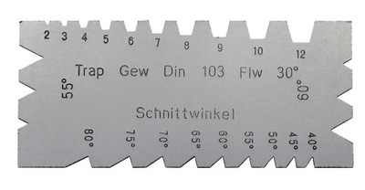 SCHUT wzorzec do gwintów trójkątnych i trapezowych