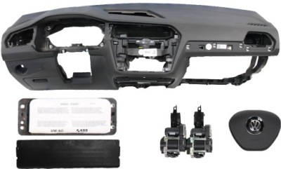 Приборная панель консоль подушка безопасности ремни vw tiguan фото №1