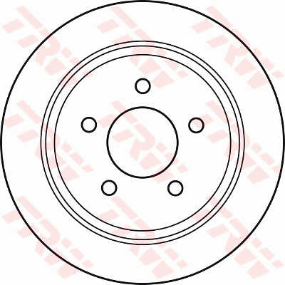 DISCS BRAKE REAR TRW DF4878  