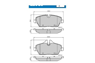 SKF КОЛОДКИ ТОРМОЗНЫЕ BMW МИНИ 1 1 E87 1 CONVERTIBLE E88 1 КУПЕ E82 2