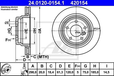 24.0120-0154.1 ДИСК HAM.TYL BMW 5 E39 95-03