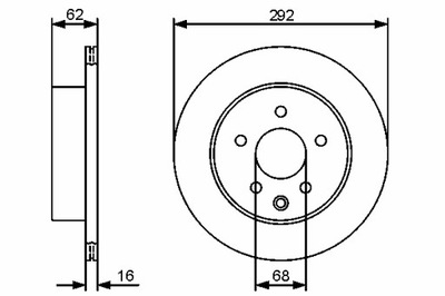 BOSCH DISKAI STABDŽIŲ 2SZT. 0986479453 T NISSAN X-TRAIL 2.0 01- 