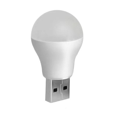 Żarówka LED na USB światło białe 1W 6500k