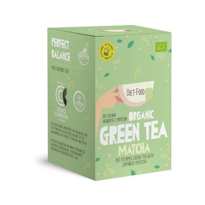 Herbata zielona z matchą (green tea matcha) bio (20 x 2 g) 40 g diet-food