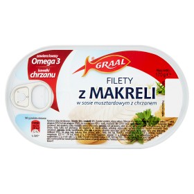 GRAAL Filety z makreli w sosie musztardowym z chrzanem 170 g