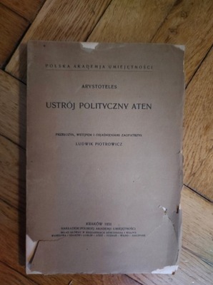 Ustrój Polityczny Aten - Arystoteles 1931