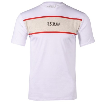 T-Shirt Męski GUESS Logo X40I06 KBR42 Biały