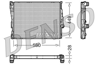 РАДІАТОР ВОДИ DENSO DRM05069