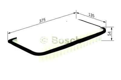 Bosch фильтр воздуха toyota previa rav 4 ii 2.0/2 фото №1