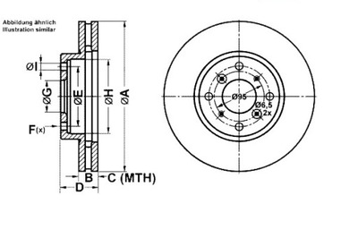 DISCOS DE FRENADO 2SZT. HONDA ACCORD VI 1.8/2.0/2.0  