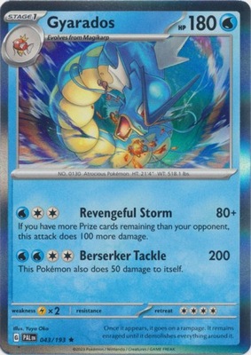 Gyarados - 043/193 - Holo Rare Pokemon