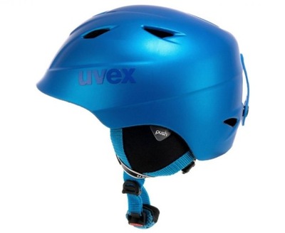 UVEX AIRWING 2 BLUE MAT - Kask dziecięcy narciarski r. 48-52 cm (XS)