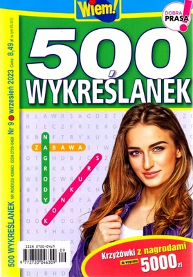 500 Wykreślanek Wiem! Nr 9/2023.