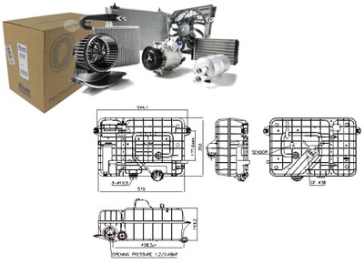 DEPÓSITO DE EXPANSIÓN DE LÍQUIDO CHLODNICZEGO MERCEDES ACTROS MP4 MP5 ANTOS  