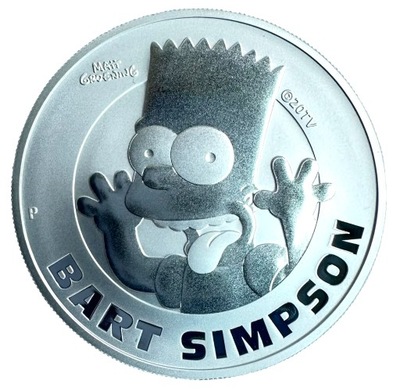 Bart Simpson 1 uncja srebra 2022 O