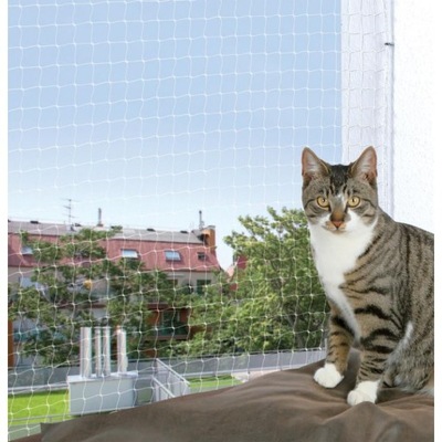 Siatka ochronna dla kota na balkon okno 6x3m