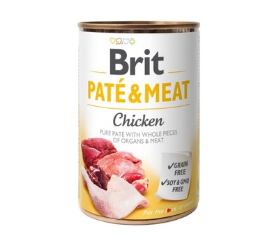 BRIT Pate & Meat Chicken Puszka 800g KURCZAK