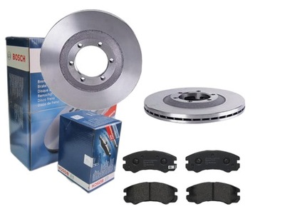 Гальмівні диски + гальмівні колодки bosch перед opel frontera a b фото №1