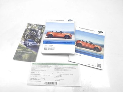 Land rover range rover evoque ручной книга ручной właścicieli 2016 suv фото №1