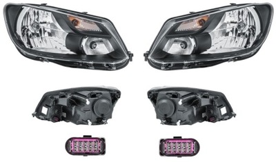 Фара лампа vw caddy 3 13- hella l+p фото №1