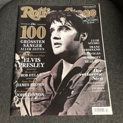 ROLLINGSTONE 02/09 ELVIS PRESLEY DYLAN LENNON U2