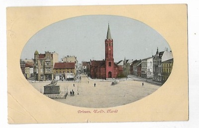 Wąbrzezno Briesen Markt owal 1910
