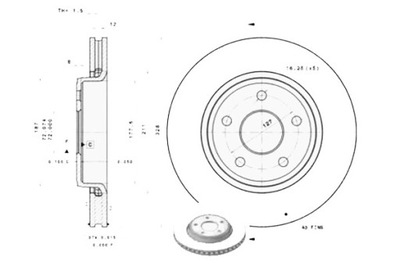 Brembo 09.a031.11 диск тормозная фото №1