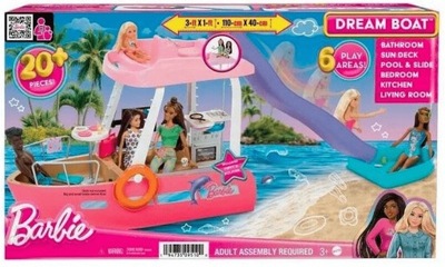 Barbie Wymarzona łódka DreamBoat HJV37 MATTEL