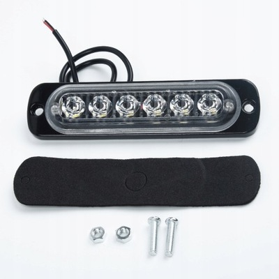 6 DIODO LUMINOSO LED CAR WORK LIGHT BAR LUZ DE EMERGENCIA CONDUCTOR LA  