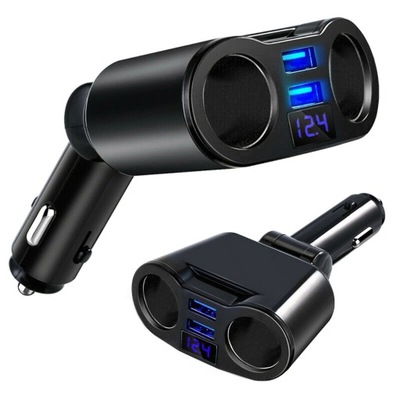 DISTRIBUTOR CIGARETTE LIGHTER CHARGER 2 USB VOLTAGE METER  