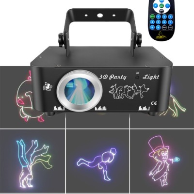 DJ Disco Light Party Light, animacja 3D RGB Disco Light z pilotem
