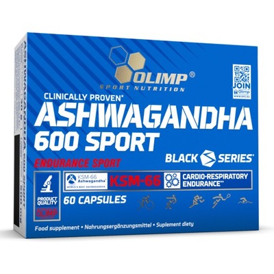 OLIMP Ashwagandha 600mg 60 kap ŻEŃ-SZEŃ INDYJSKI