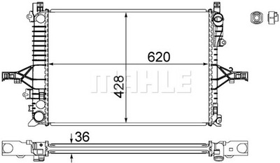 RADUADOR DEL MOTOR MAHLE CR 1546 000S  