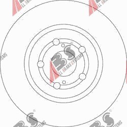 DISKU STABDŽIŲ PRIEK. TOYOTA AVENSIS 2003- 