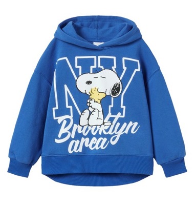 ZARA bluza z kapturem niebieska Snoopy 126